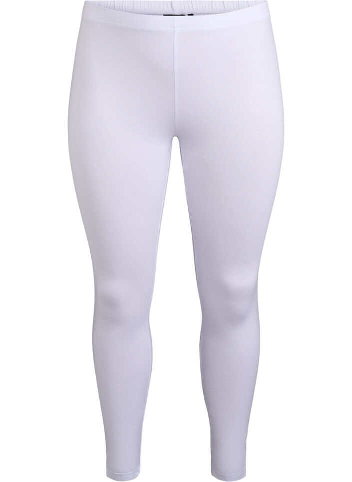 Leggings basiques en viscose, Blanc, Packshot image number 0