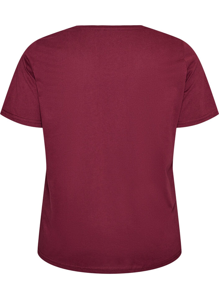 T-shirt imprim&eacute;, Bordeaux, Packshot image number 1