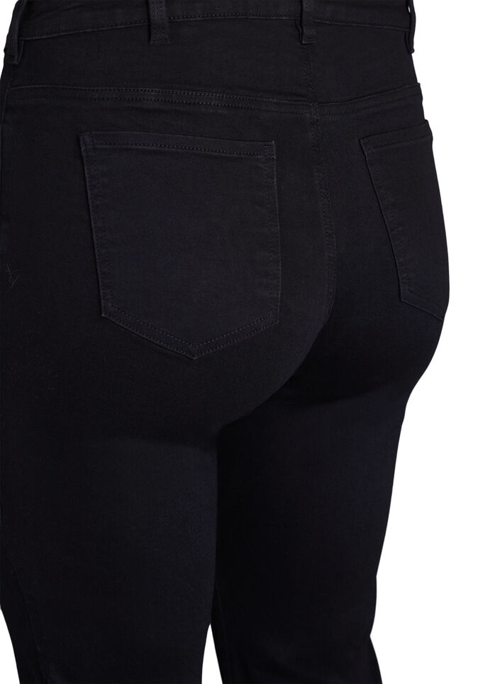 Jean coupe slim à taille standard, Black, Packshot image number 3