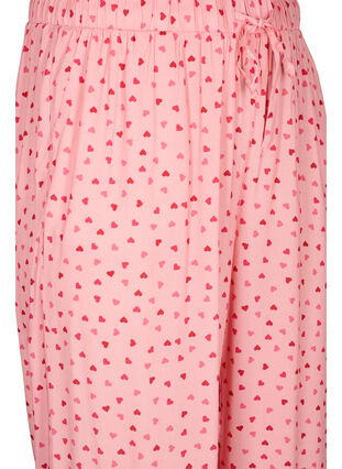 Pantalon ample en viscose imprimé , Pink Icing W. hearts, Packshot image number 2