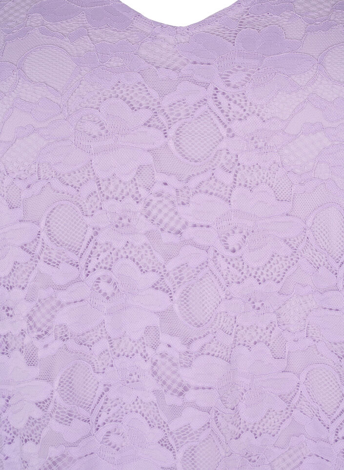 Robe en dentelle manches 3/4, Lavendula, Packshot image number 2