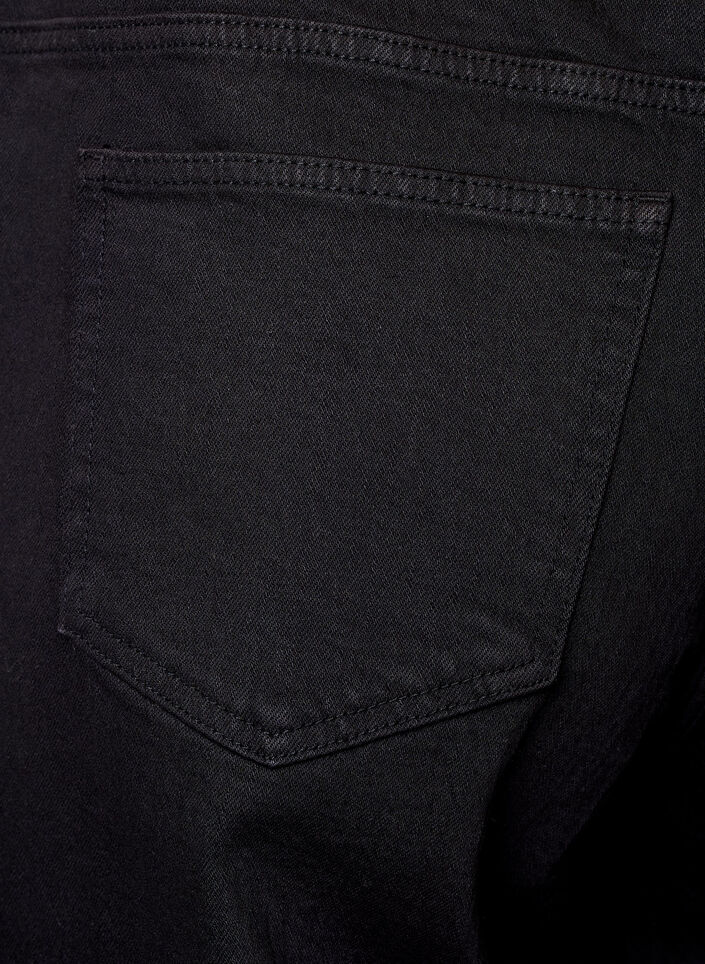 Jean &agrave; jambe large et taille haute, Noir, Packshot image number 2