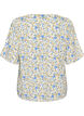 Chemise en coton &agrave; manches courtes avec col V, Bleu, Packshot image number 1
