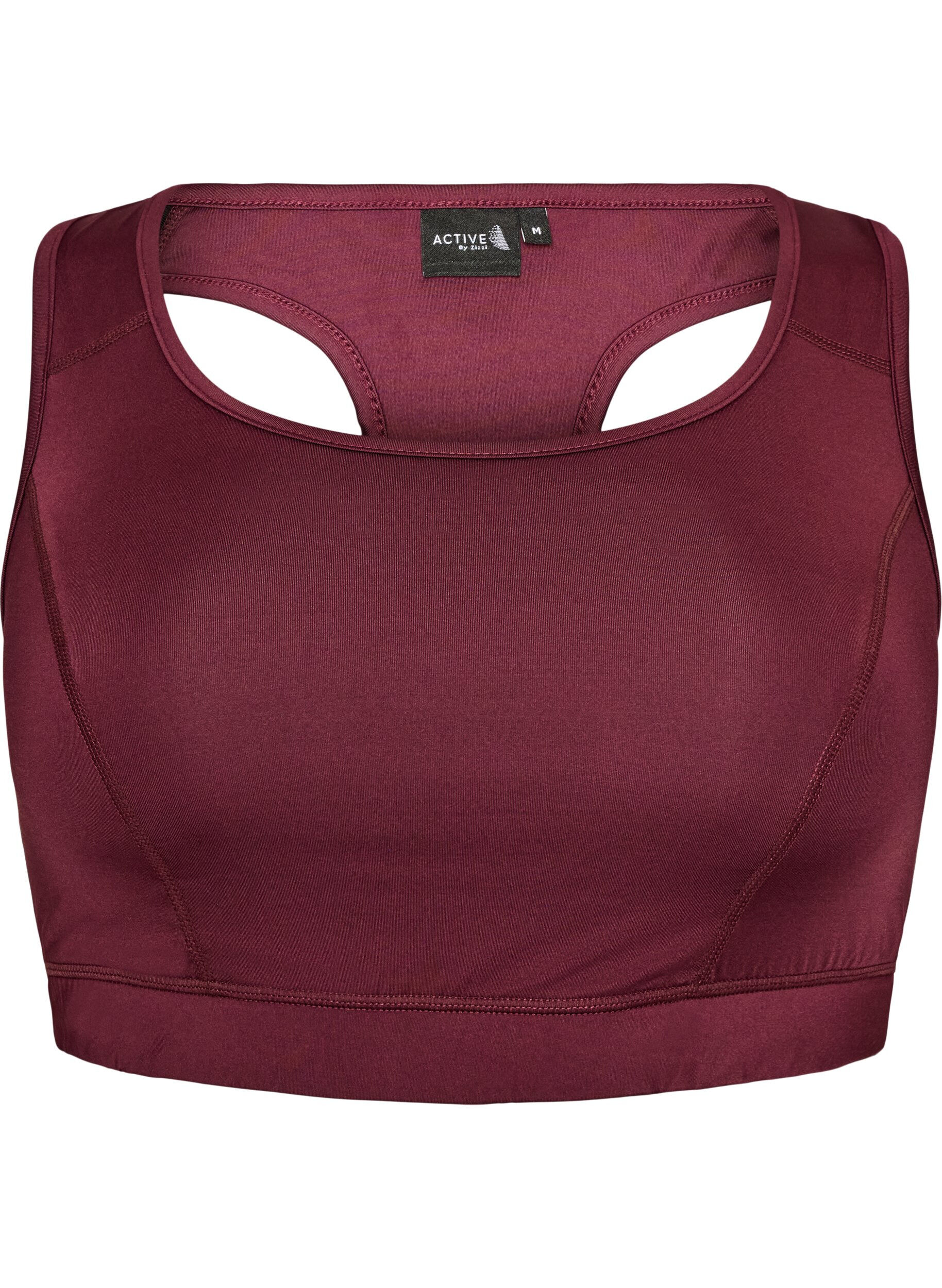 ZizziBrassi&egrave;re de sport avec dos nageur, Bordeaux, Packshot image number 0