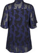 Tunique en mousseline avec motif jacquard, Evening Blue, Packshot image number 1