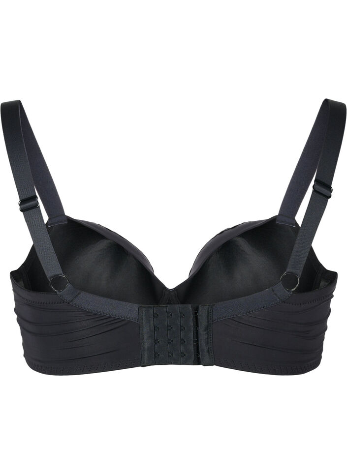 Soutien-gorge à armatures moulées en dentelle, Noir, Packshot image number 1