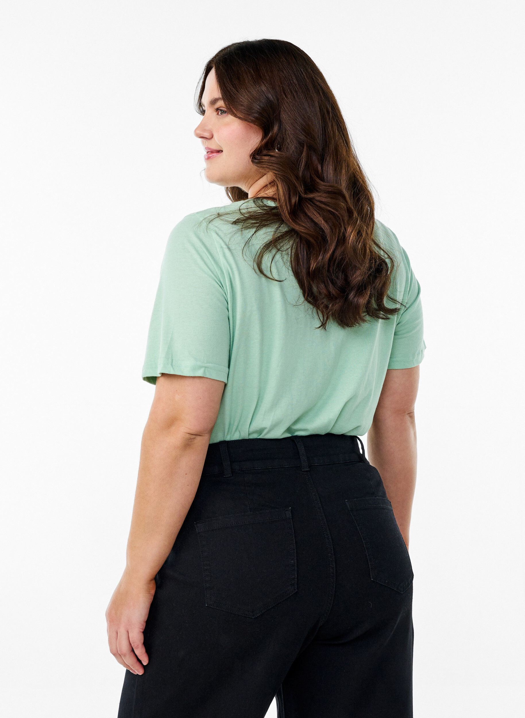 Zizzi FLASH &ndash; T-shirt avec motif, Vert clair, Model image number 2