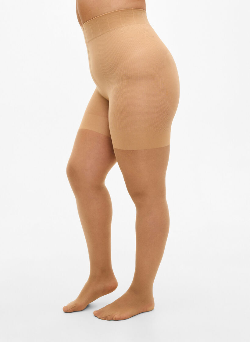 Collants 40 deniers avec effet galbant , Beige, Model image number 0