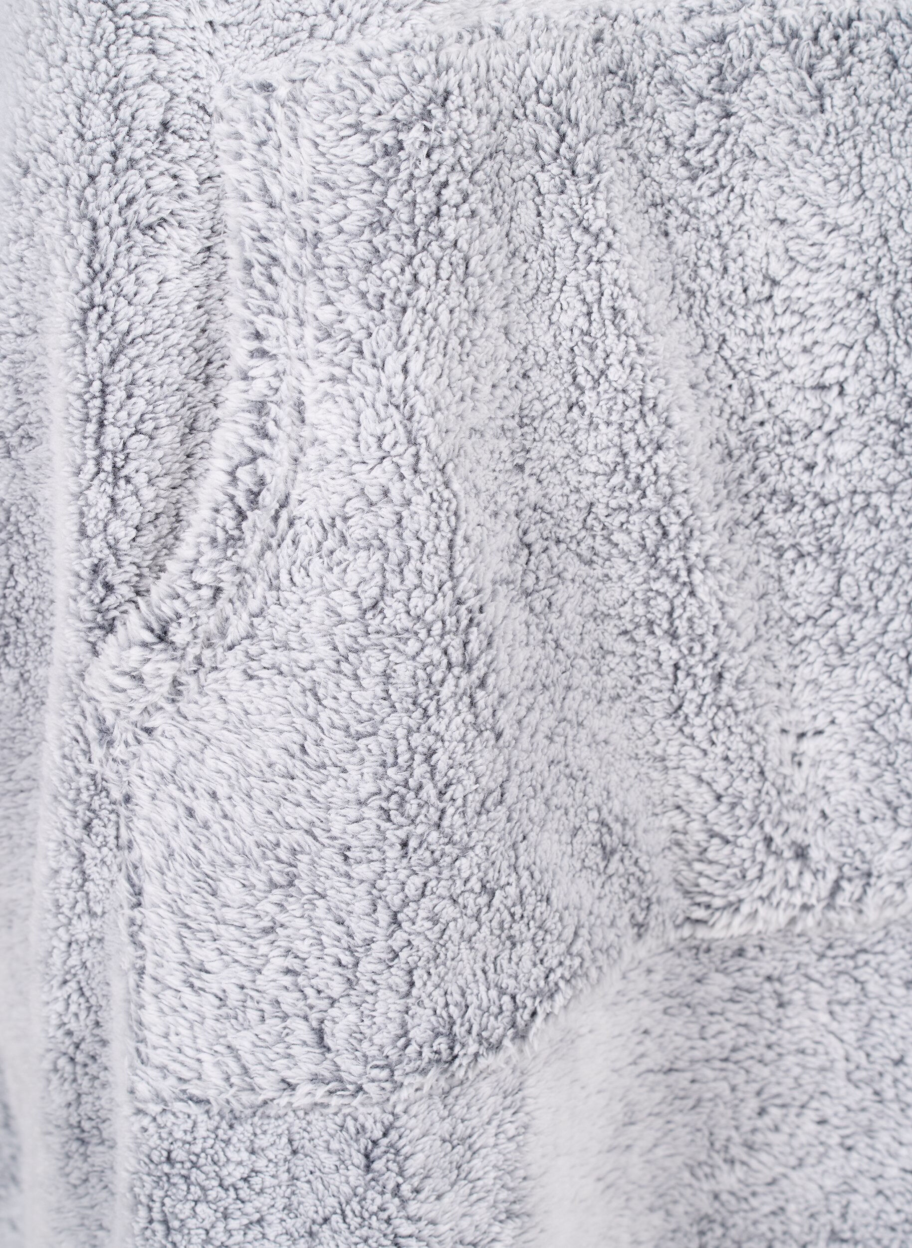 Zizzi Robe en peluche surdimensionn&eacute;e avec poche, Grey Melange, Packshot image number 3