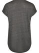 Chemise de nuit &agrave; manches courtes avec imprim&eacute; de texte, Noir, Packshot image number 1