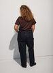T-shirt en coton avec imprim&eacute; devant, Marron, Model image number 2