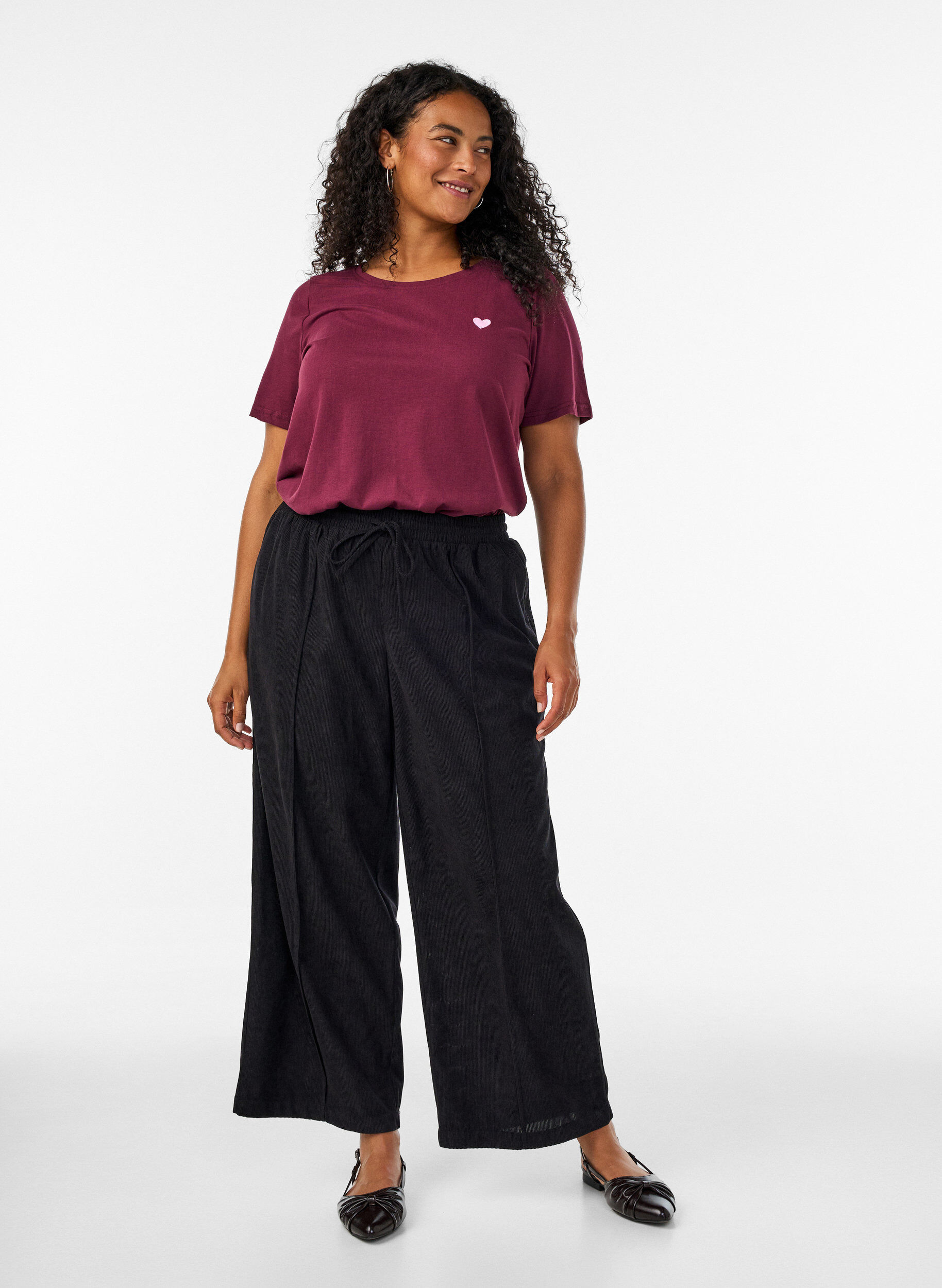ZizziT-shirt imprim&eacute;, Bordeaux, Model image number 1