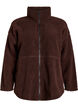 Veste teddy sportive zippée, Marron, Packshot image number 0