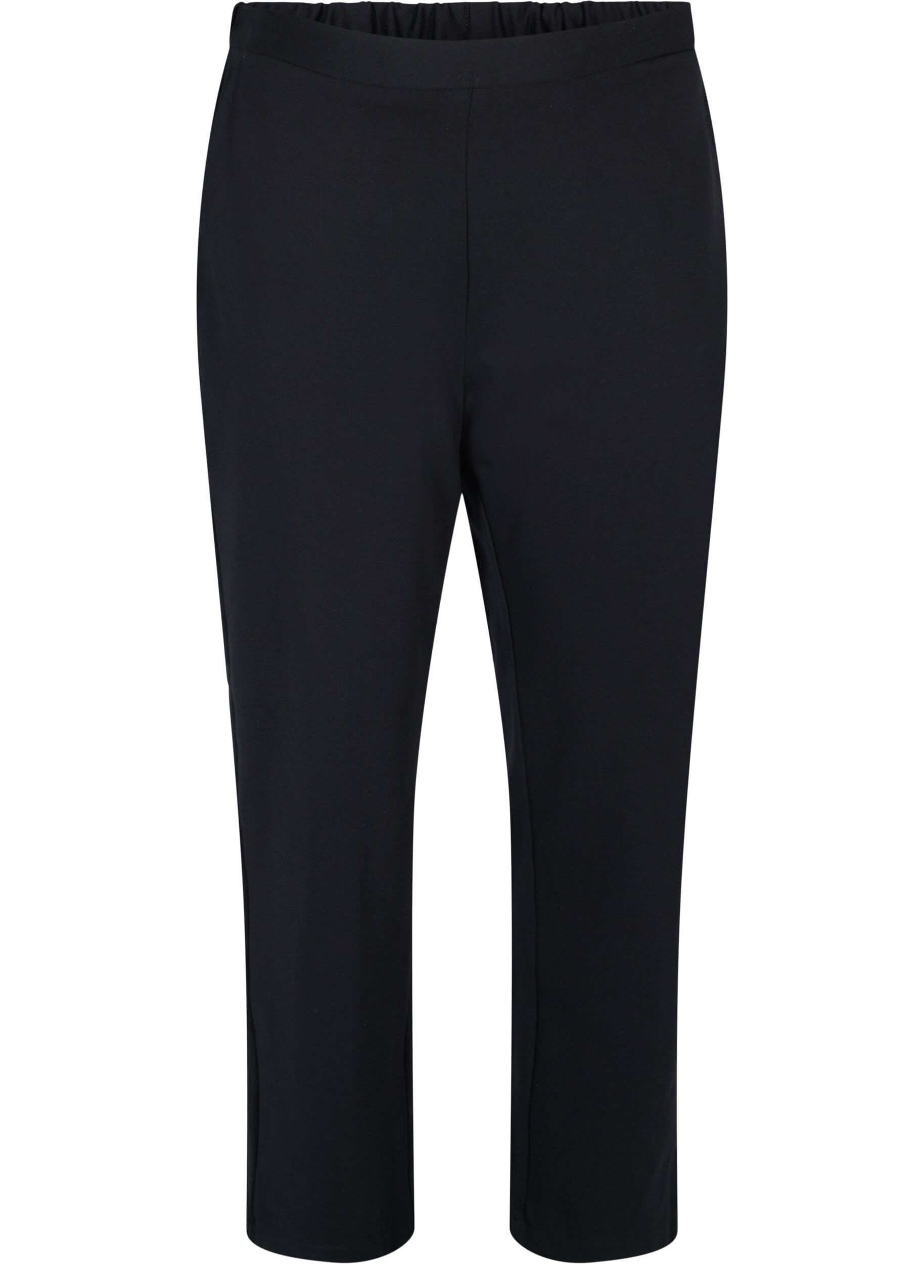 Zizzi Pantalon large avec poches, Black, Packshot image number 0
