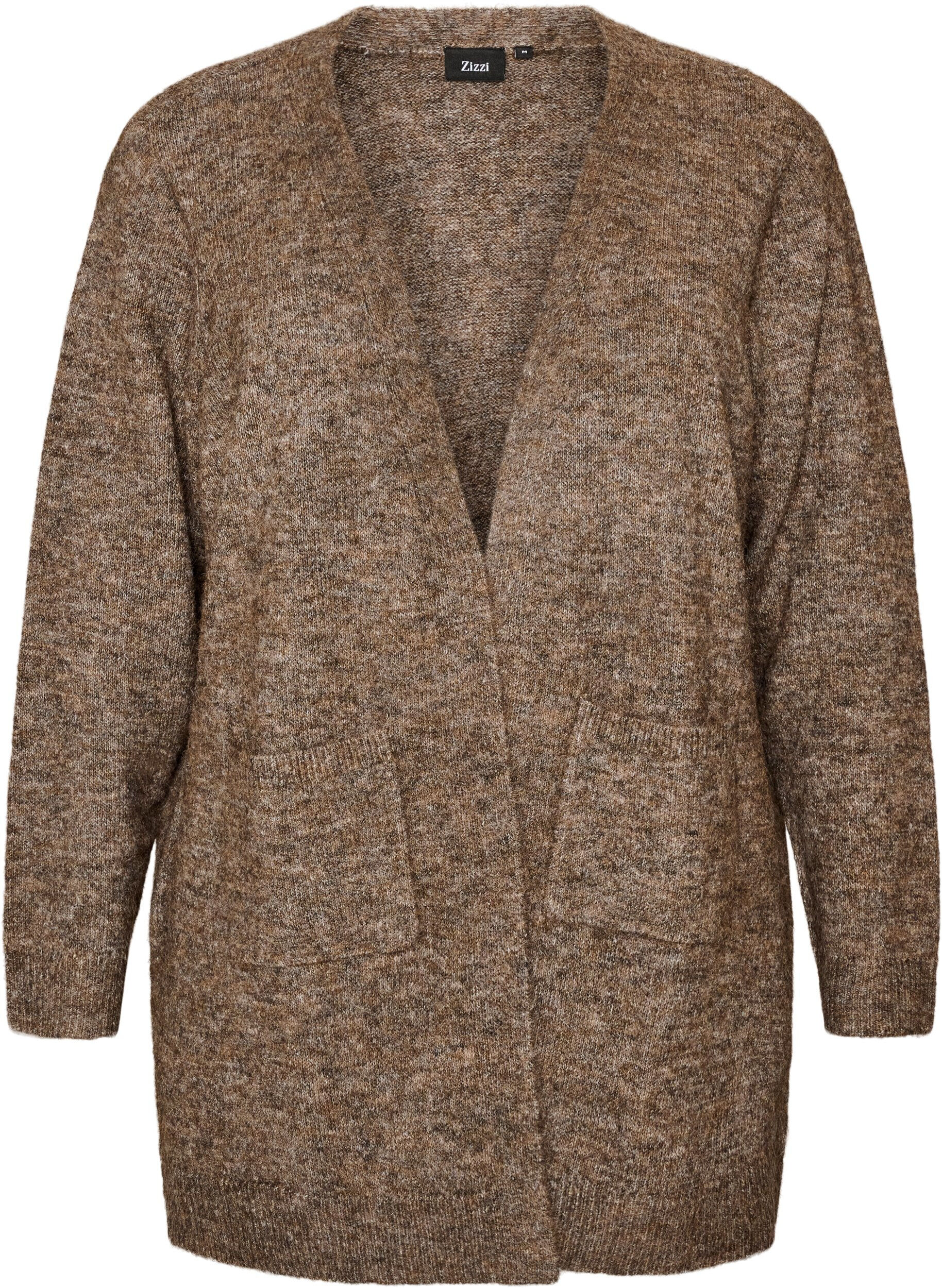 ZizziCardigan long avec poches, Marron, Packshot image number 0
