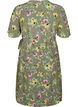 Robe de maternité en viscose avec cache-cœur, Green Flower Print, Packshot image number 1