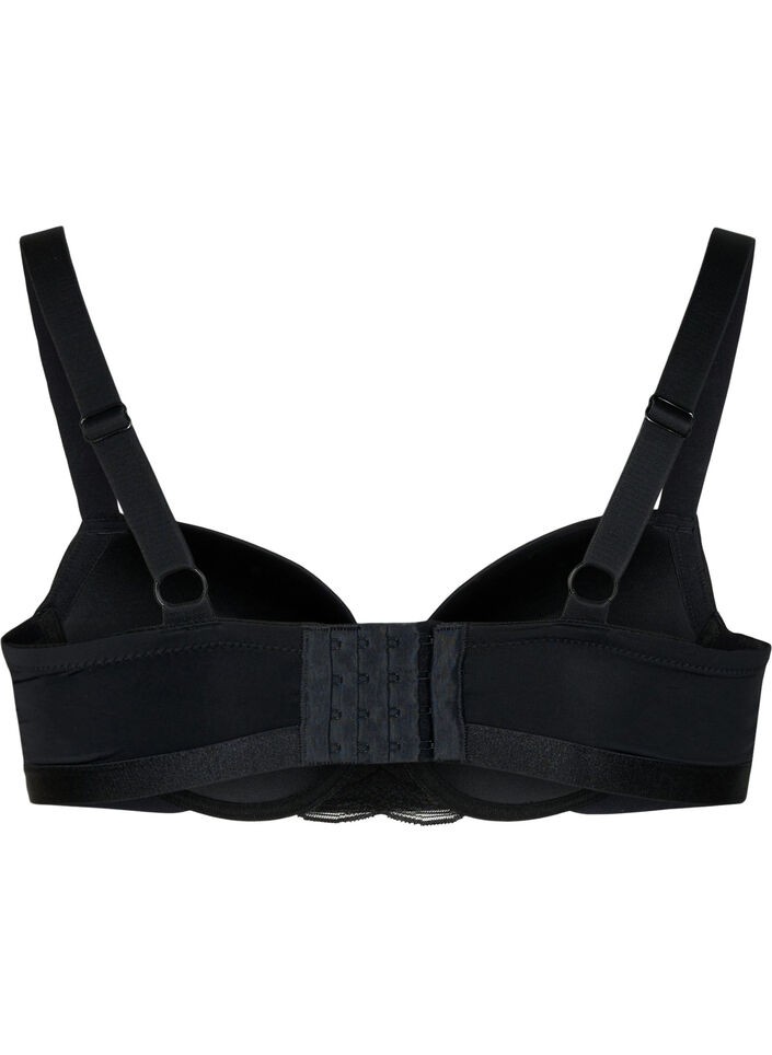 Soutien-gorge moulé en tulle, Noir, Packshot
