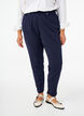 Pantalon avec poches et boutons fantaisie, Bleu, Model image number 2