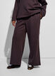 Pantalon de jogging taille haute avec coupe ample, Marron, Model image number 2