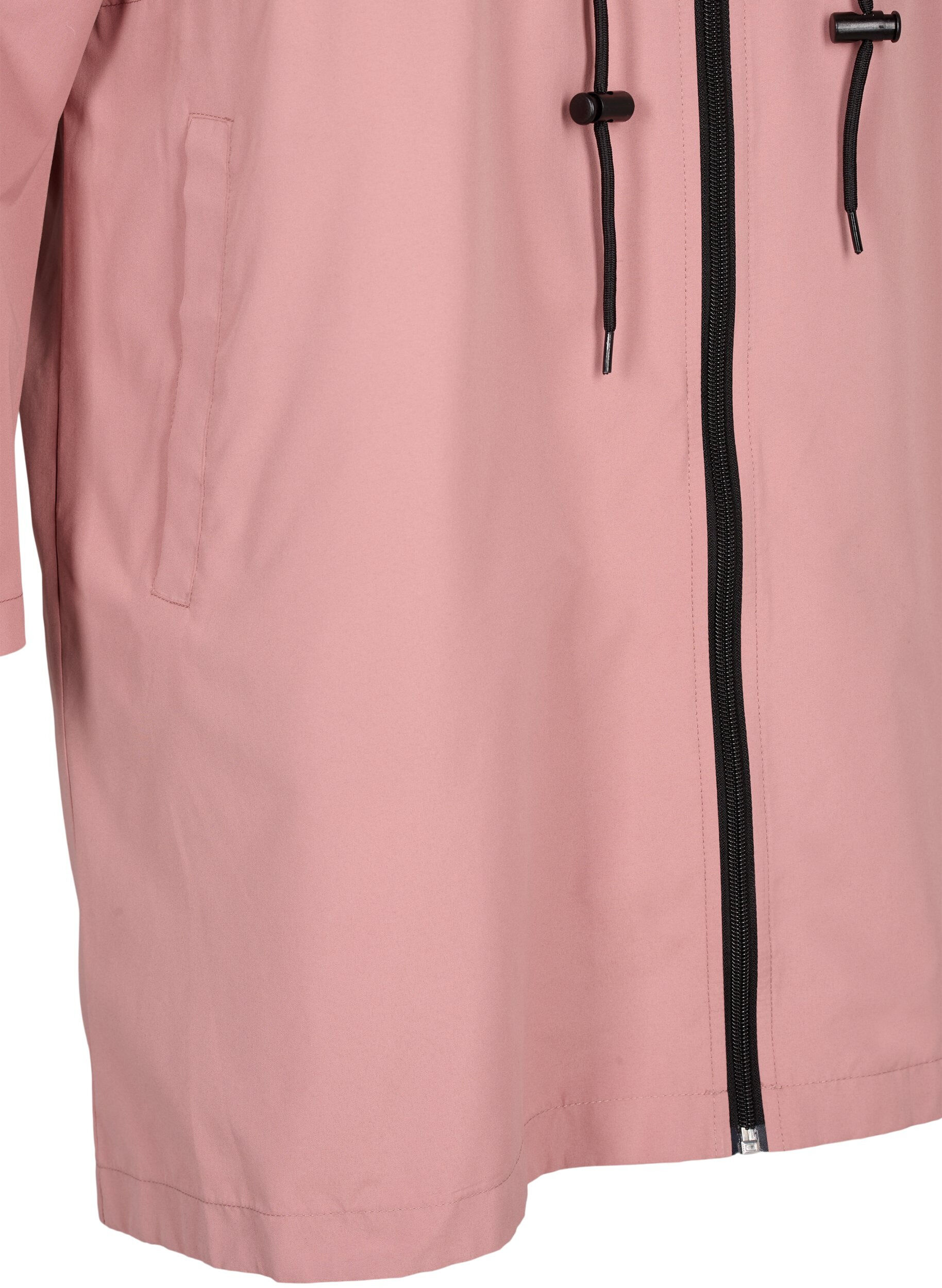 Zizzi FLASH - Parka imperm&eacute;able avec capuche, Ash Rose, Packshot image number 3