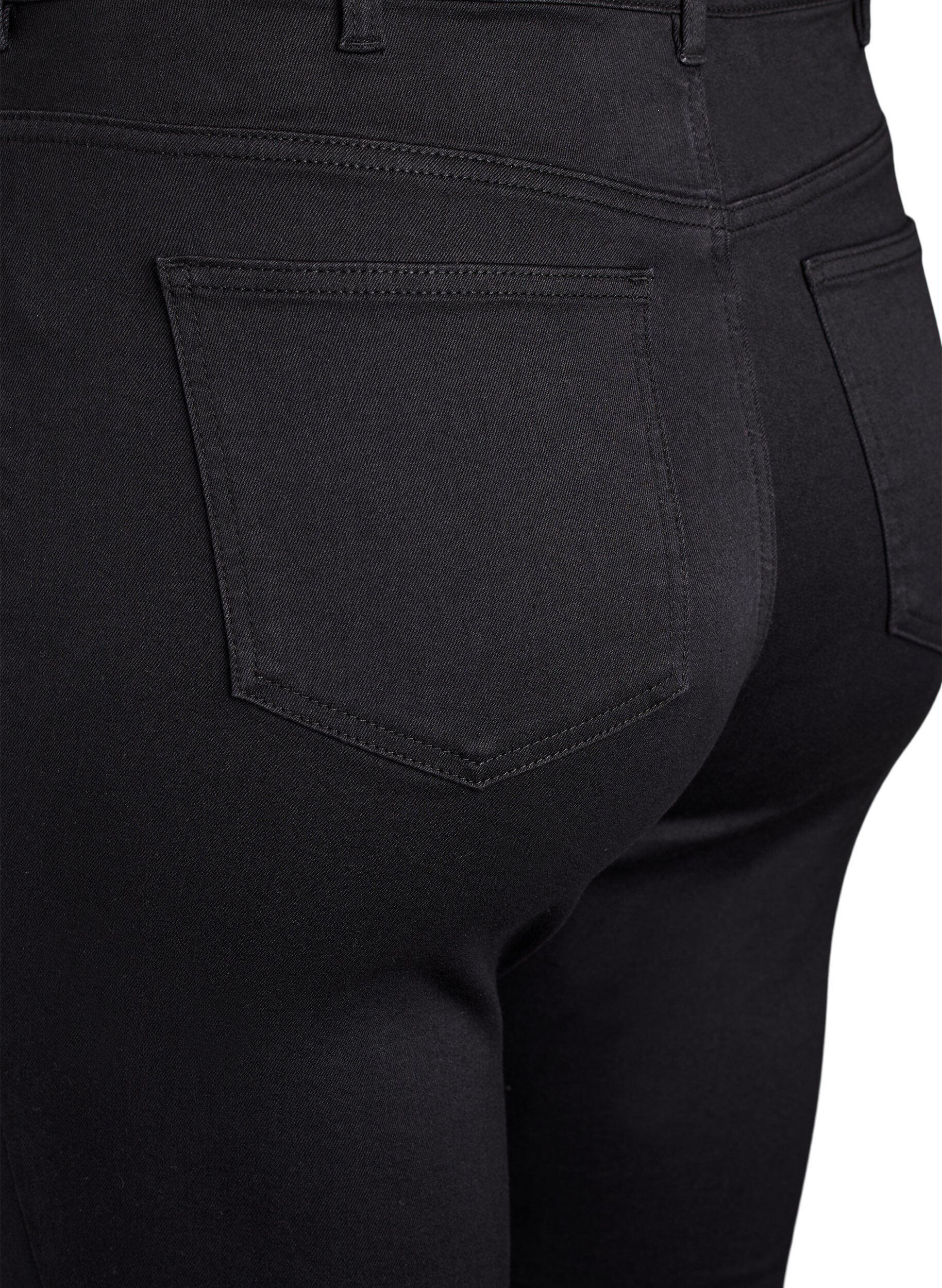 Zizzi Jean Amy super slim &agrave; taille haute, Noir, Packshot image number 3