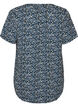 Blouse &agrave; manches courtes et encolure en V, Bleu, Packshot image number 1