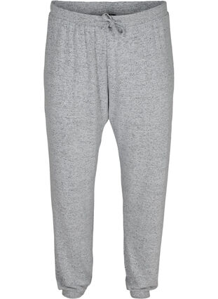 Pantalon ample en viscose mélangée, Light Grey Mel, Packshot image number 0