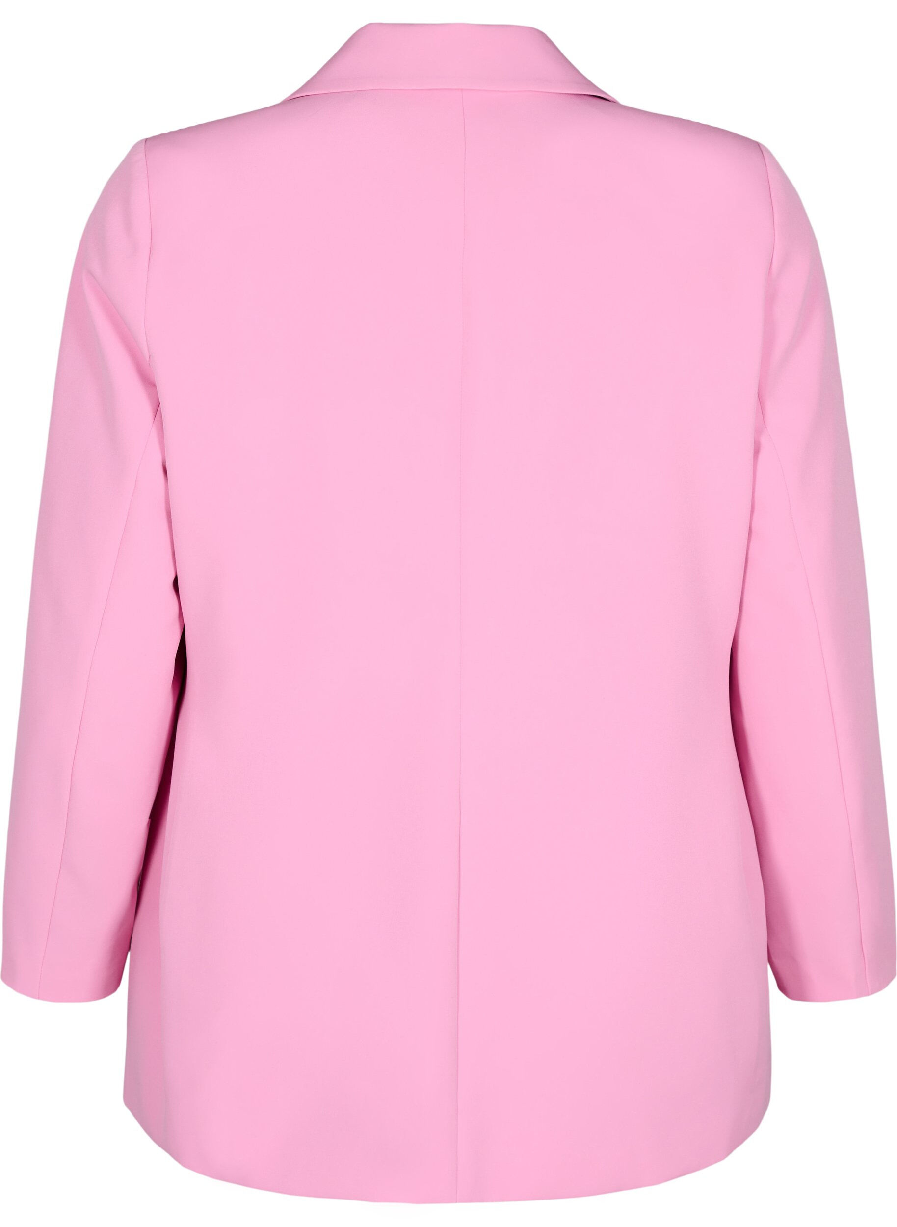 Zizzi Blazer classique avec fermeture boutonn&eacute;e, Rose, Packshot image number 1
