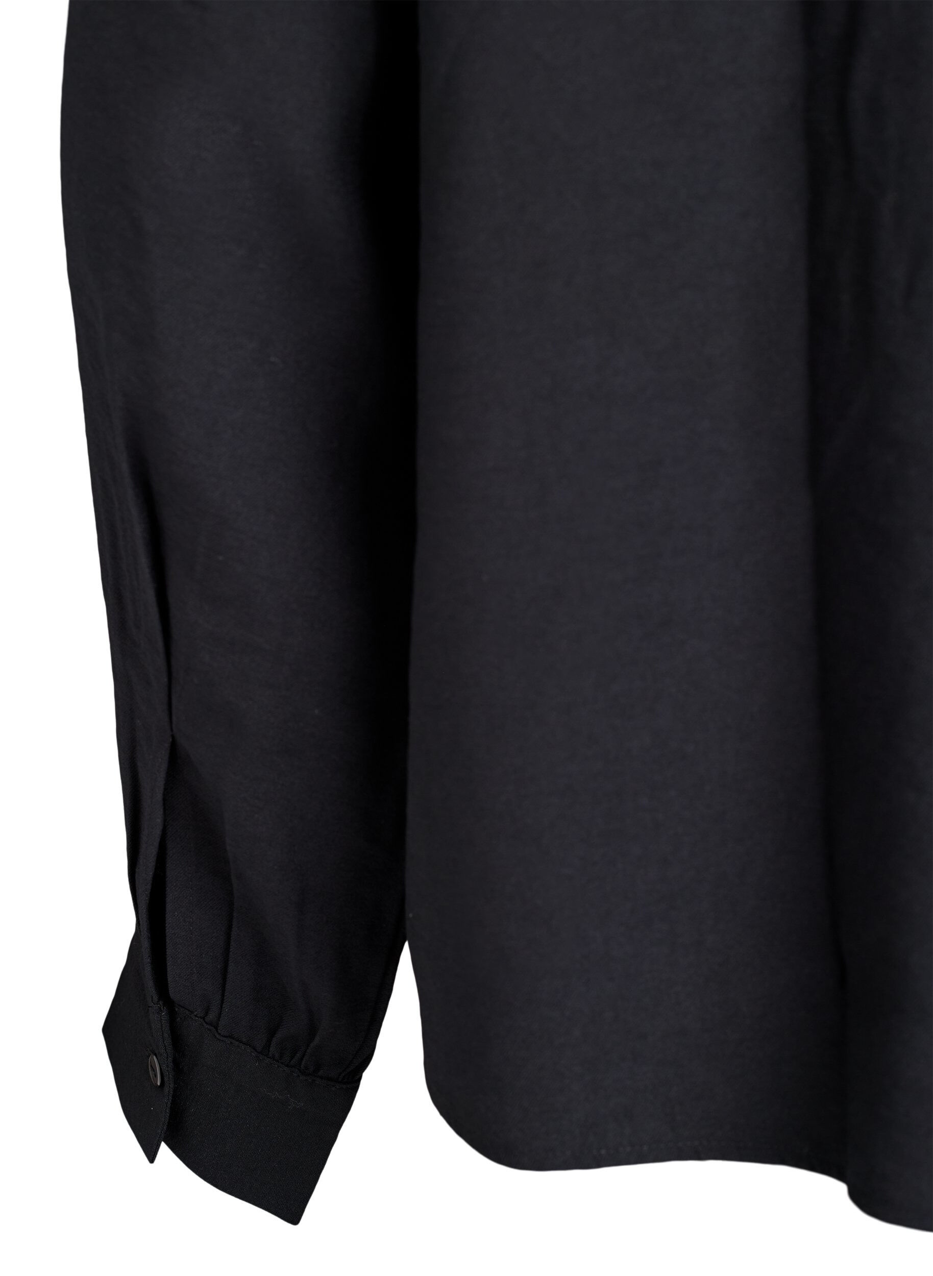 Zizzi Chemisier boutonn&eacute; dans le dos, Noir, Packshot image number 3