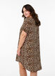 Robe &agrave; manches courtes avec imprim&eacute;, Marron, Model image number 2