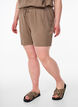 Short avec poches et ceinture &eacute;lastique, Marron, Model image number 3
