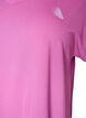 T-shirt de sport &agrave; manches courtes avec col en V, Violet, Packshot image number 2