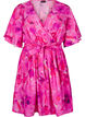 Robe portefeuille mi-longue à imprimé floral, Pink Rose AOP, Packshot image number 0