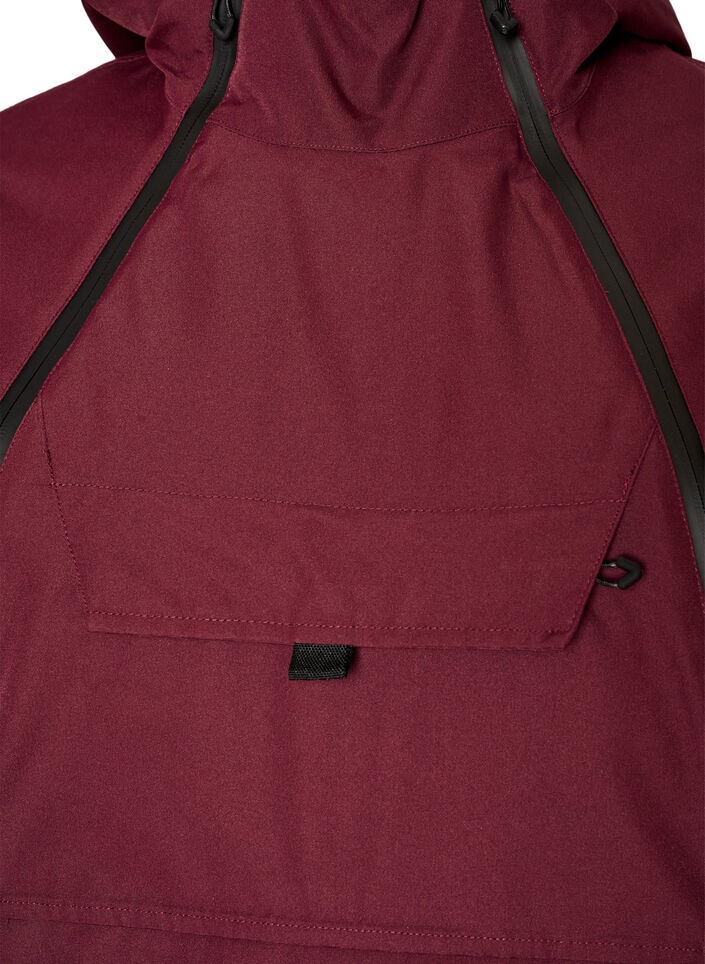 Anorak de ski fonctionnel avec capuche, Bordeaux, Packshot image number 2