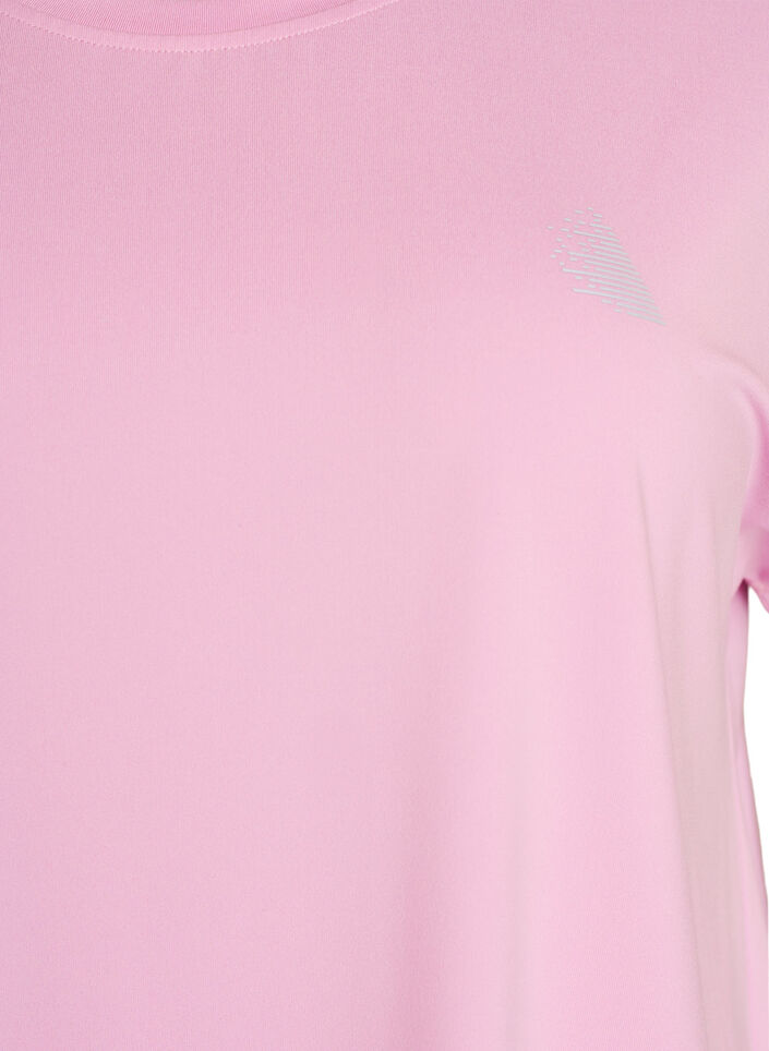 T-shirt de sport couleur unie, Rose, Packshot image number 2
