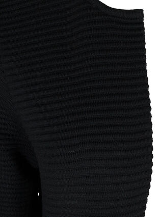 Long gilet en tricot avec poches, Black, Packshot image number 2