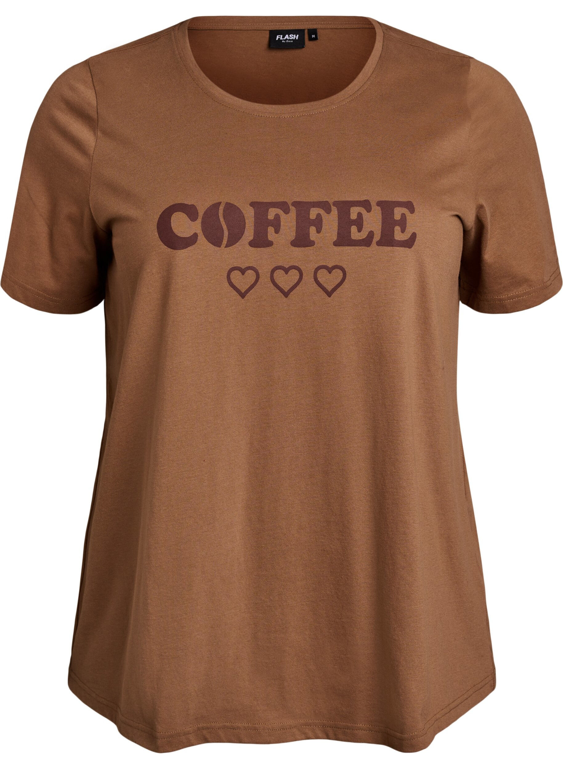 ZizziT-shirt imprim&eacute;, Marron, Packshot image number 0