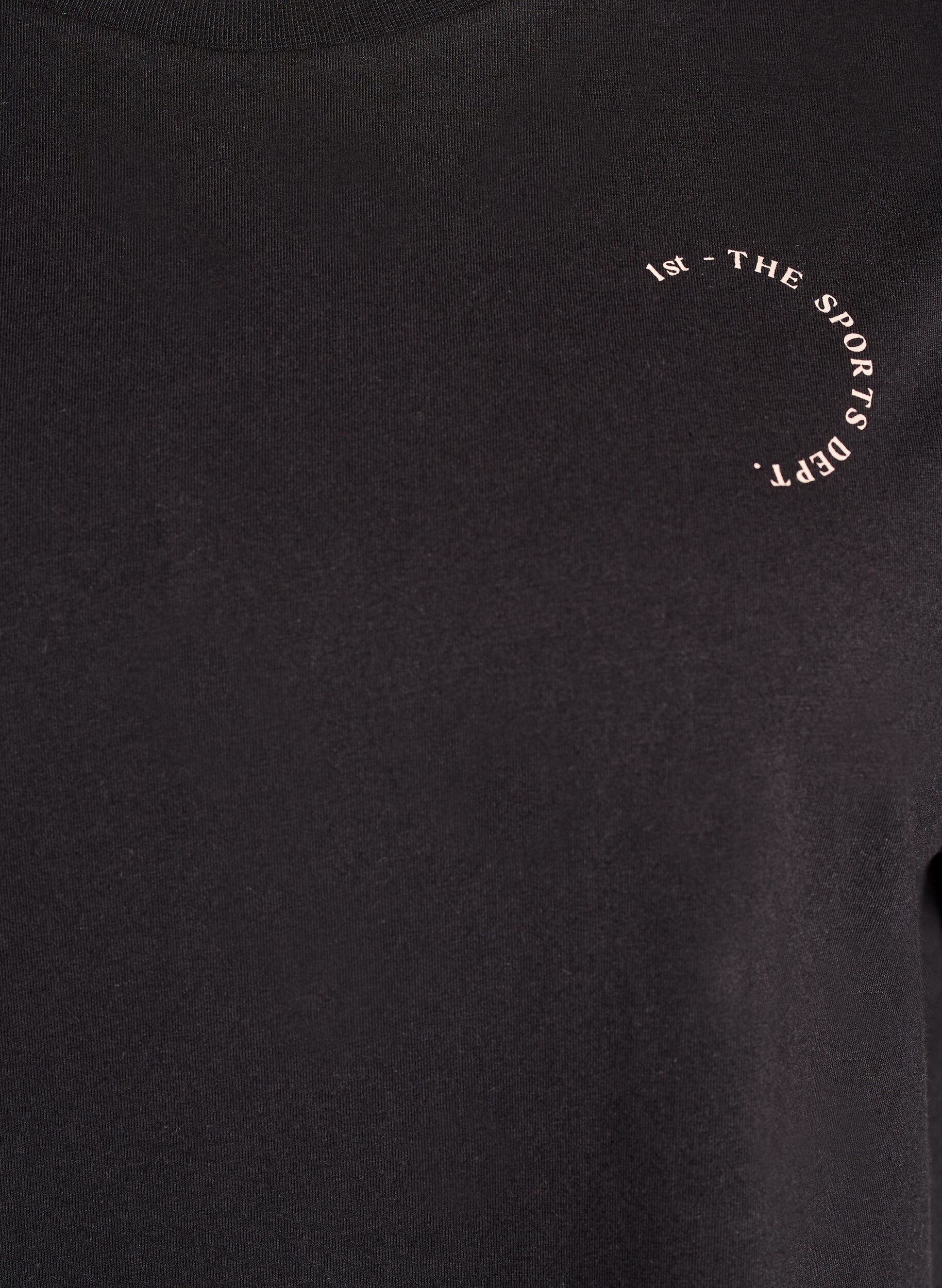 Zizzi T-shirt sportif en coton bio, Noir, Packshot image number 2