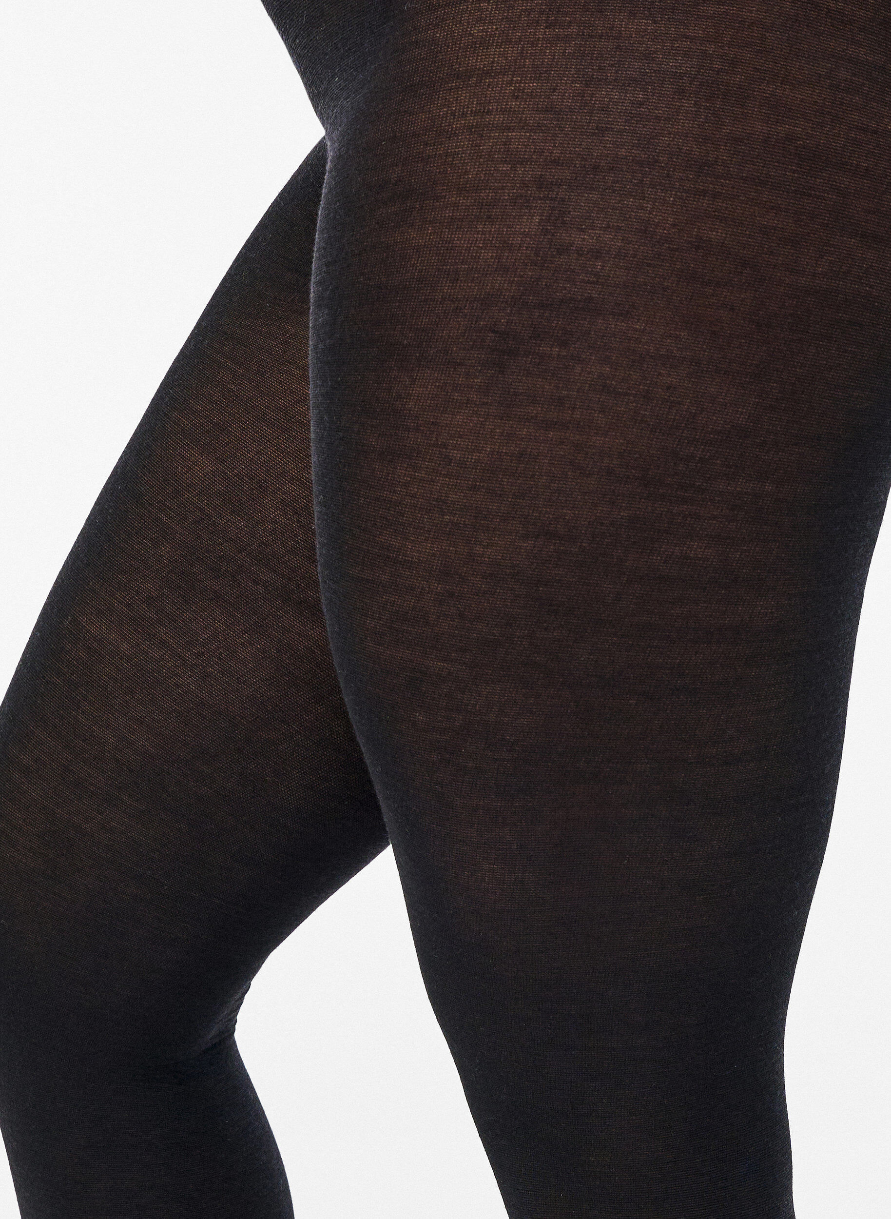 Zizzi Collants en laine, Noir, Model image number 2