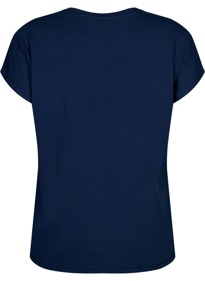 T-shirt d'entraînement à col rond, Black Iris ASS, Packshot image number 1