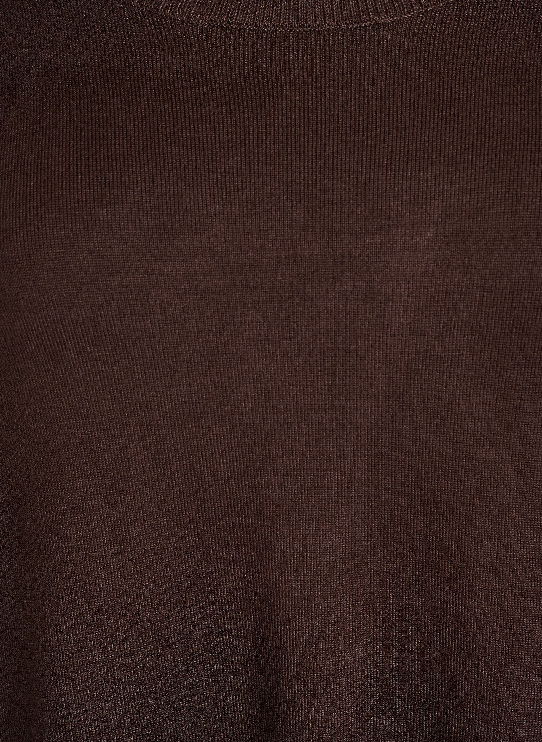 ZizziBlouse en maille avec boutons sur le c&ocirc;t&eacute;, Marron, Packshot image number 2