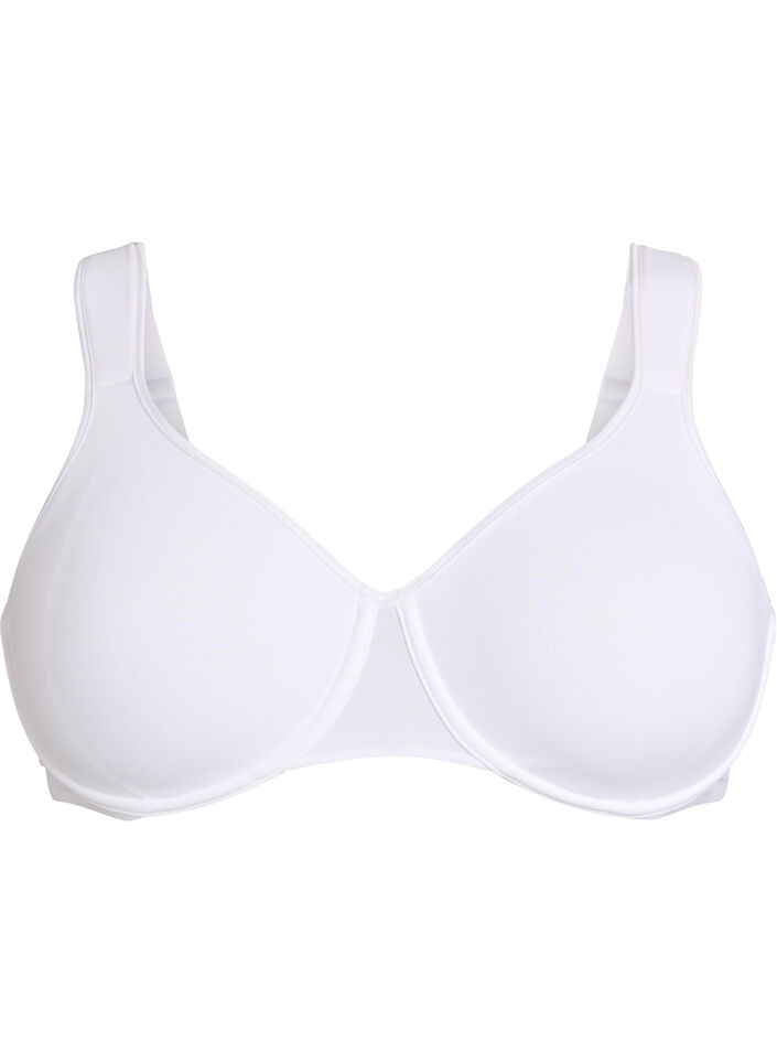 Soutien-gorge minimiseur avec bretelles rembourr&eacute;es, Blanc, Packshot