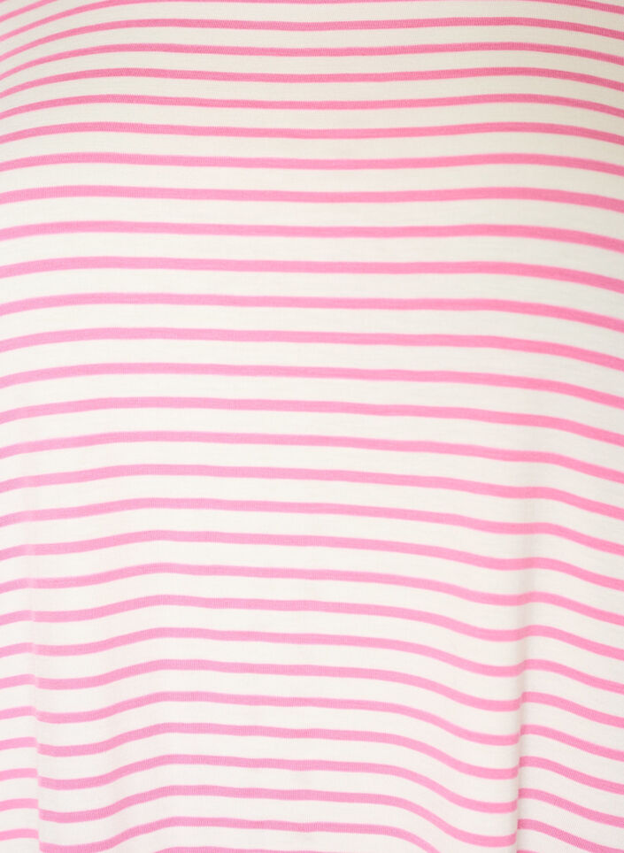 T-shirt en TENCEL&trade; Lyocell &agrave; rayures, Rose, Packshot image number 2