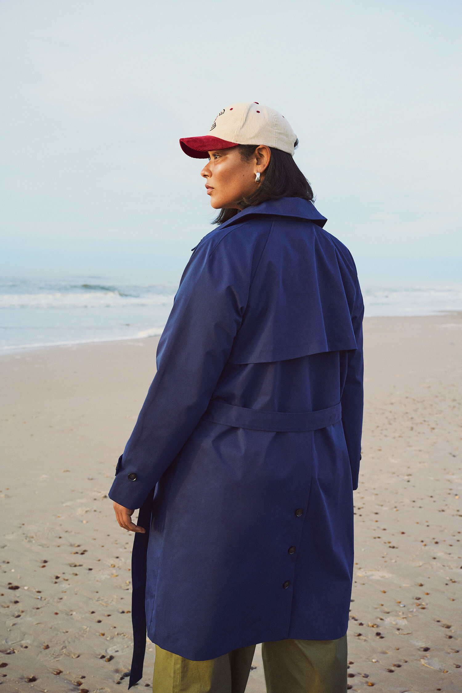 Zizzi Trench-coat bleu, , Model