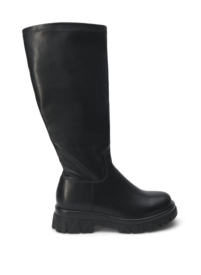 Botte &agrave; tige haute, Noir, Packshot image number 0