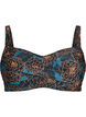Haut de bikini rembourr&eacute; et imprim&eacute;, Bleu p&eacute;trole, Packshot image number 0