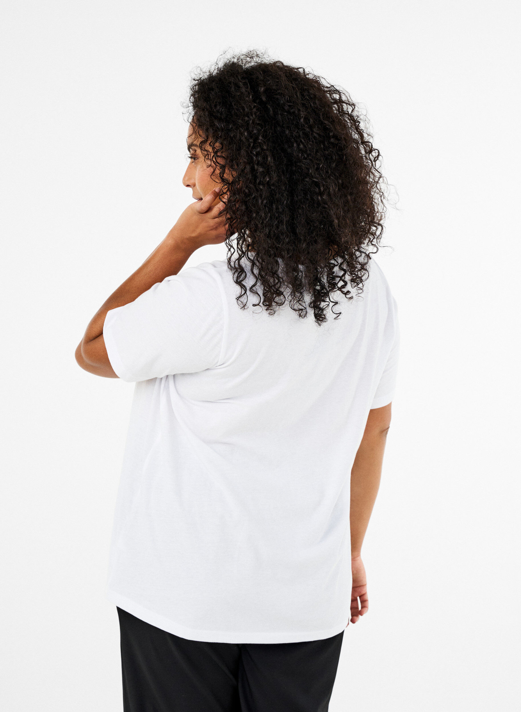 Zizzi FLASH &ndash; T-shirt avec motif, Blanc, Model image number 2