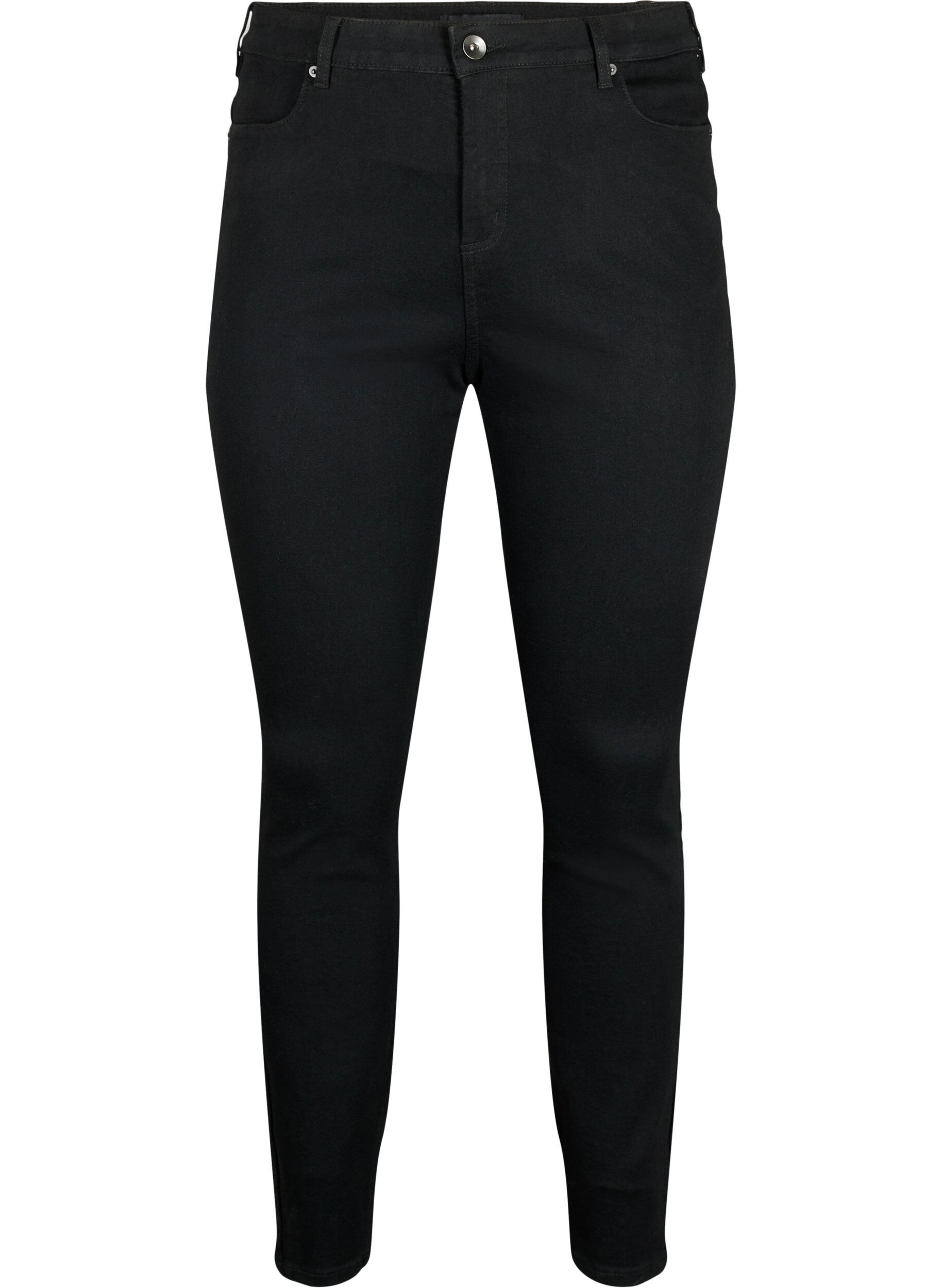 Zizzi Jean Amy taille haute et coupe super slim, Noir, Packshot image number 0