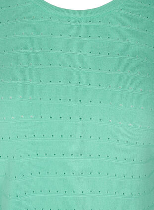 Pull en tricot avec col rond, Dusty Jade Green, Packshot image number 2