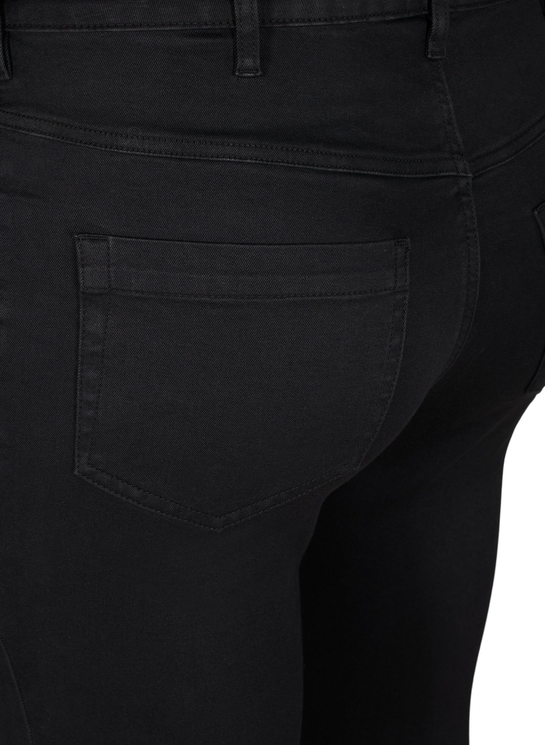 Zizzi Jean Amy super slim &agrave; taille haute, Black, Packshot image number 3